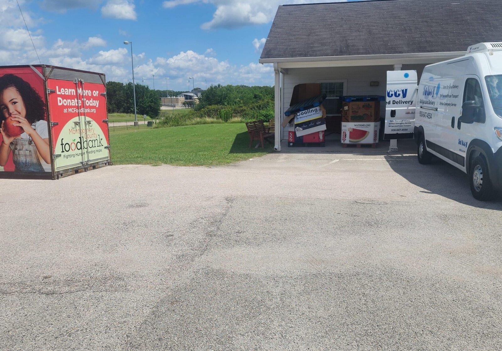 refrigerated delivery supporting local food banks with safe, temperature‑controlled transport of perishable items.