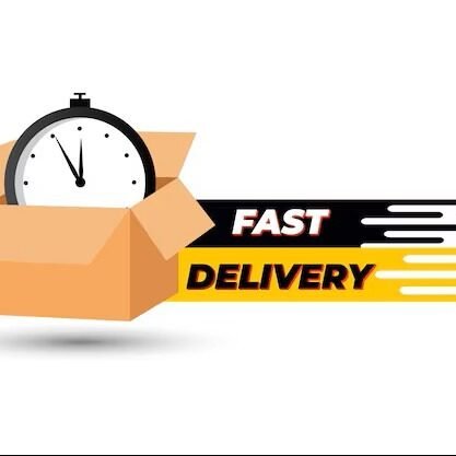 Cold Delivery Service fast‑delivery logo featuring a courier in motion, representing quick, reliable refrigerated and frozen transport.